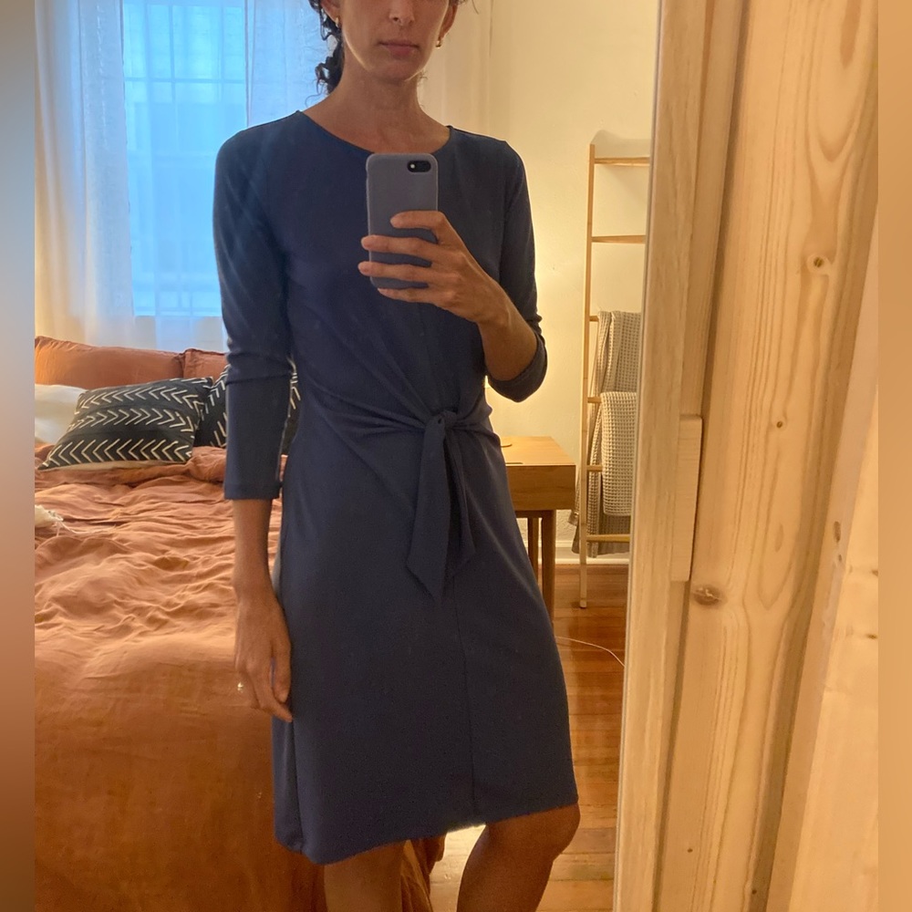 Ann Taylor dress with sleeves and knot detail